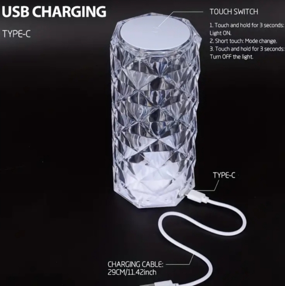 Touch Control 16 Colorful Table Lamp, Colorful Desktop Decorative Lamp - Picture 3 of 4